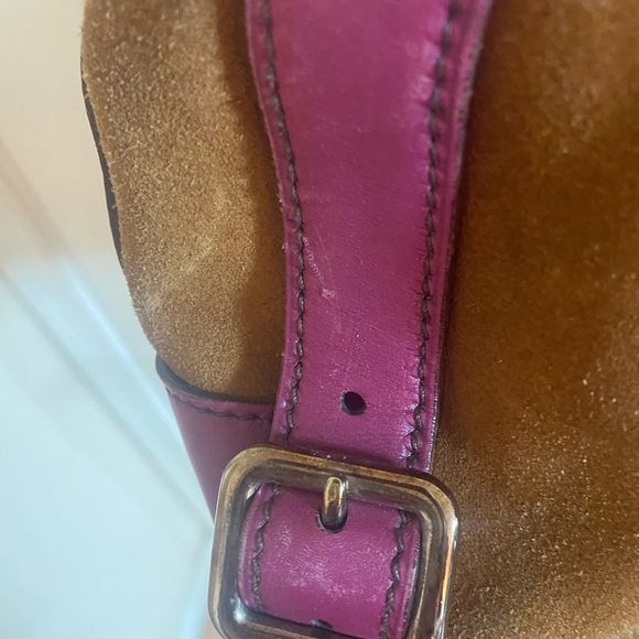 Prada Suede and leather Shoulder Bag - Picture 5 of 16